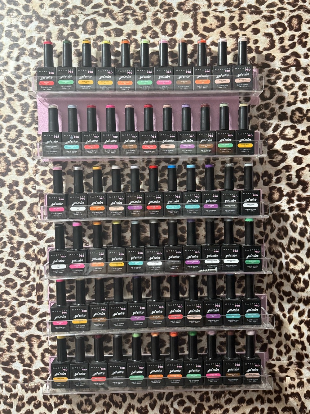 Assorted Gel Nail Polish Collection in Multicolor Caps